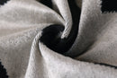 Chevron V Black & White Velvet Pillow – 16x16 Modern Handmade Throw Cushion