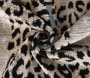 Luxury Leopard Print Silk Velvet Throw Pillow 16x24 – Handmade Animal Motif Lumbar Cushion