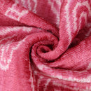 Pink White Zebra Silk Velvet Pillow – 20x20 Handmade Ikat Animal Cushion