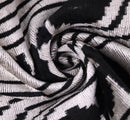 Handmade Silver Black Velvet Lumbar Pillow 16x24 – Modern Geometric Designer Cushion