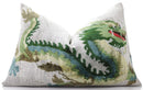 Luxury Dragon Silk Velvet Pillow 16x24 – Handmade Artisan Lumbar Cushion
