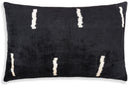 Luxury Minimalist Black Velvet Pillow 16x24 – Handmade Silk Lumbar Cushion with Ivory Accents