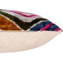 Multicolor Diamond Silk Velvet Pillow – 16x24 Handmade Luxury Cushion