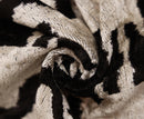 Black & Ivory Tribal Silk Velvet Pillow 16x16 Handmade Luxury Cushion