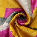 Abstract Silk Velvet Pillow 20x20 in Handmade Geometric Luxury Accent Cushion