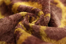 Hand-Knotted Ochre & Mahogany Ikat Lumbar Pillow - 16x24 Organic Dyed