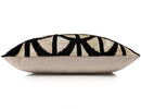 The Artisan Geometric Silk Velvet Pillow - Beige Bronze & Gold 20x20 in