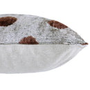 he Platinum & Rust Modernist Dot Silk Velvet Pillow 20" x 20"