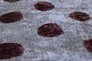 he Platinum & Rust Modernist Dot Silk Velvet Pillow 20" x 20"
