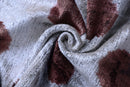 he Platinum & Rust Modernist Dot Silk Velvet Pillow 20" x 20"