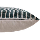 The Emerald Green & Geometric Arch Silk Velvet Pillow - 20" x 20"