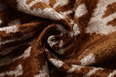 Luxury Handwoven Ikat Silk Velvet Pillow 20x20 Inch – Earthy Brown & Ivory