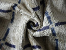 Handwoven Silk Velvet Grid Pillow 20x20 Inch | Organic Modern Luxury Accent Cushion