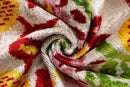 Luxury Floral Silk Velvet Lumbar Pillow 16x24 | Handmade & Vegetable Dyed