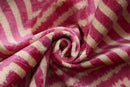 Luxury Blush Pink and Cream Silk Velvet Geometric Ikat Lumbar Pillow 16x24 Inch with Down Insert
