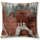 Handmade Organic Silk Velvet Pillow 20x20 | Earthy Modern Design
