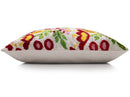 Luxury Floral Silk Velvet Lumbar Pillow 16x24 | Handmade & Vegetable Dyed