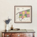 Vintage Map of Niagara County, New York 1840