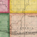 Vintage Map of Niagara County, New York 1840