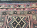 Persian Kurdish Kilim Rug 8x10, Large Flatweave Tribal Bohemian Rug, Vintage Zarand Kilim