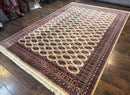 Karastan Rug 8.2 x 11.6 Beige Bokhara, Wool Pile, Vintage Discontinued Karastan Area Rug, Belgium Power Loomed Rug