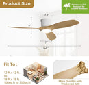 52 Inch Smart Ceiling Fan With Lights Remote App Control