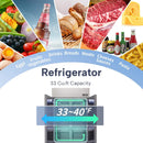 48-Inch Commercial 33 Cu.Ft Stainless Steel Reach-In Refrigerator With Four Split Doors (SAK83046)