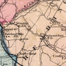 Vintage Map of Hunterdon County, New Jersey 1872
