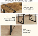 Executive Industrial Solid Walnut Dining Table Set