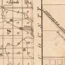 Vintage Map of Lake County, Indiana 1876