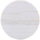 Jason Round White Marble Top Coffee Table Greige