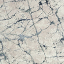 5' X 7' Blue And Gray Abstract Stain Resistant Area Rug