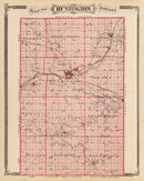 Vintage Map of Huntington County, Indiana 1876