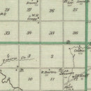 Vintage Map of Wells County, Indiana 1876