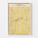 Vintage Map of Grant County, Indiana 1876