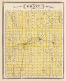 Vintage Map of Grant County, Indiana 1876