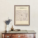Vintage Map of Benton County, Indiana 1876