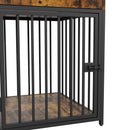 Dog Crate Furniture, Dog House, Decorative Dog Kennel with Drawer, Indoor Pet Crate End Table for Small Dog, Iron-Tube Dog Cage, Chew-Proof