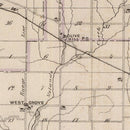 Vintage Map of Wayne County, Indiana 1876