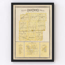 Vintage Map of Hancock County, Indiana 1876