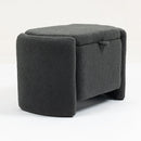 Mid Century Modern Accent Chair with Wood Frame, Upholstered Living Room Chairs with Waist Cushion, Reading Armchair for Bedroom Sunroom