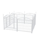 Dog Playpen Indoor 24 inch 8 Panels Metal Dog Pen Pet Dog Fence Outdoor Exercise Pen with Doors, Heavy Duty Dog Fence Puppy Pen for Large Medium Small Dogs Indoor Outdoor Foldable Pet Exercise Pen