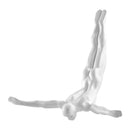 Diver Wall Decor Sculpture //11" Matte White