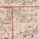 Vintage Map of Decatur County, Indiana 1876