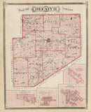 Vintage Map of Decatur County, Indiana 1876