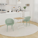 2 Pack Lounge Chair Set & Folding Square Table