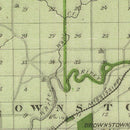 Vintage Map of Jackson County, Indiana 1876