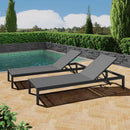 CAPE CORAL KD CHAISE LOUNGE BLK(MP2)(SET OF 2 )