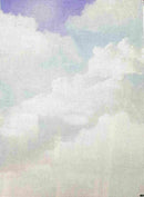 Pastel Skies Designer Printed AIDA Fabric. Canvas for embroidery with an applied background  KF-1139A