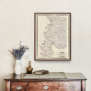 Vintage Map of Posey County, Indiana 1876